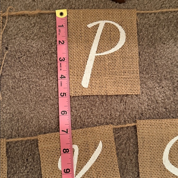 EUC HAPPY THANKSGIVING BURLAP SIGN - Picture 4 of 5